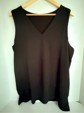 Michael Kors Black V-Neck Sleeveless Camisole
